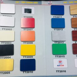 Tấm ốp nhôm nhựa – Tấm aluminium Titan-Tấm ngoài trong nhà PET -Tấm ngoài trời PVDF
